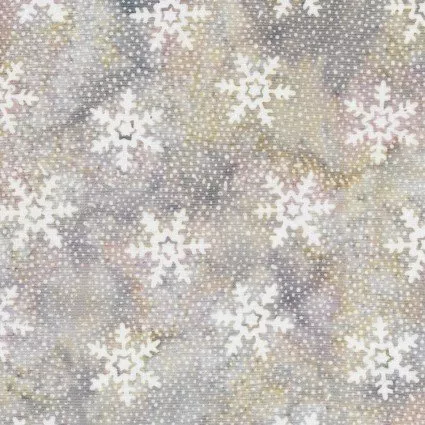 Plum Pudding - Snowflake Violet Batik