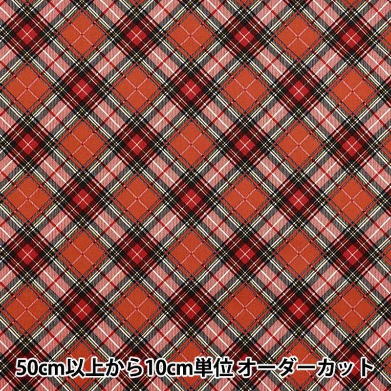 [Quantity starting from 5] Fabric “Munsell Collection Sharting Check Red YUZ-928-2” Yuzawayaoriginal