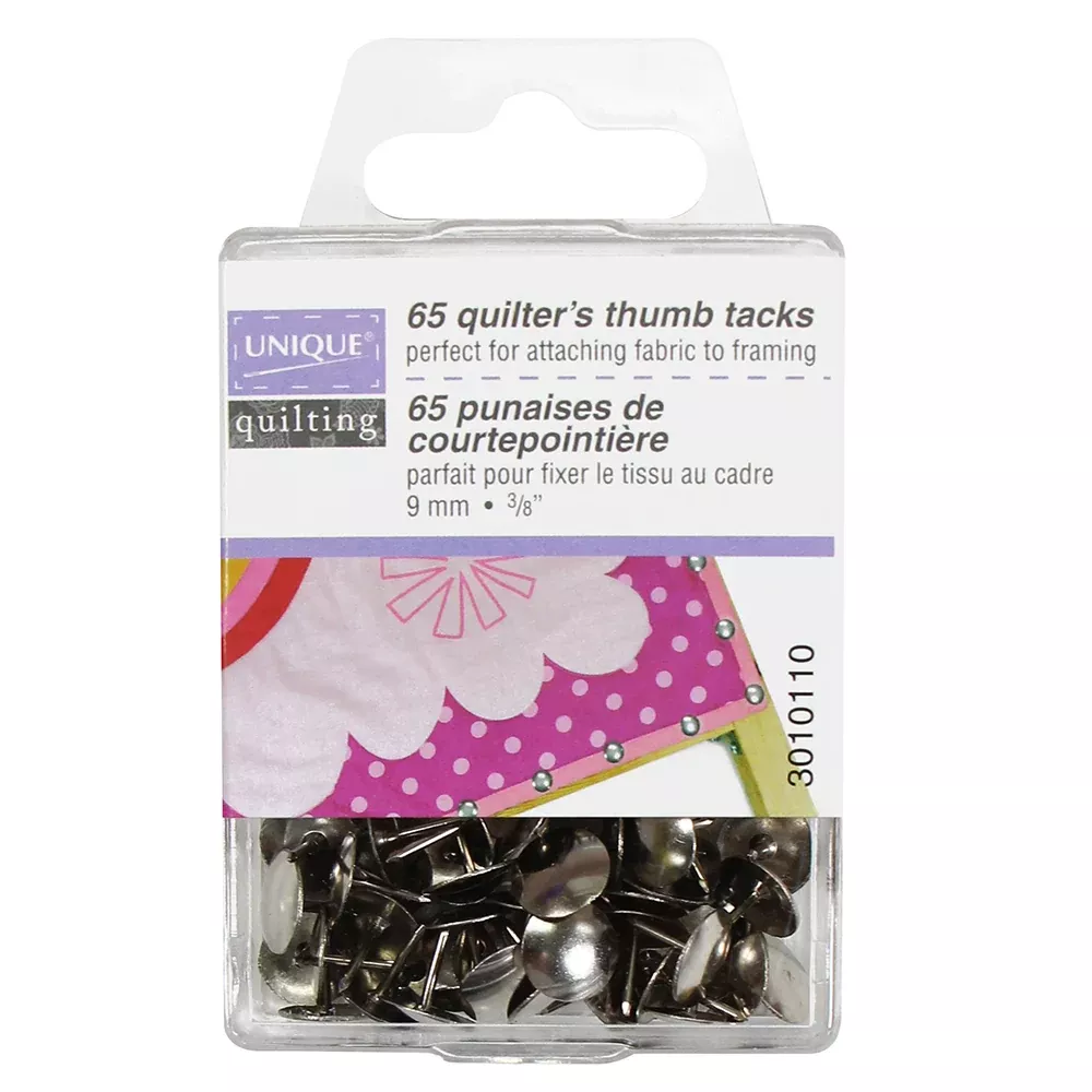 Quilter's Thumb Tacks 9mm 3/8" 65 - UNIQUE