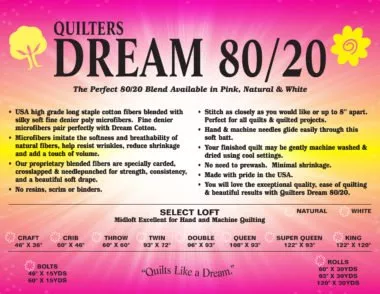 quilters-dream-80-20-white-double-batting Quilters Dream 80/20 White | Double Batting