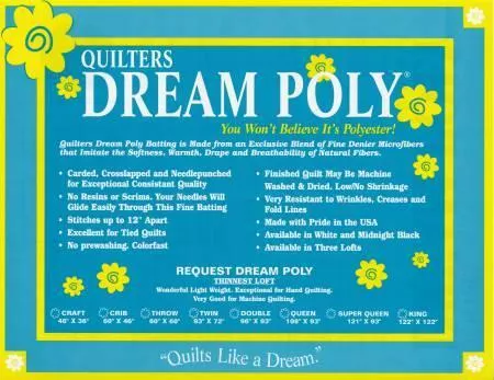 quilters-dream-poly-request-twin-batting Quilters Dream Poly Request | Twin Batting