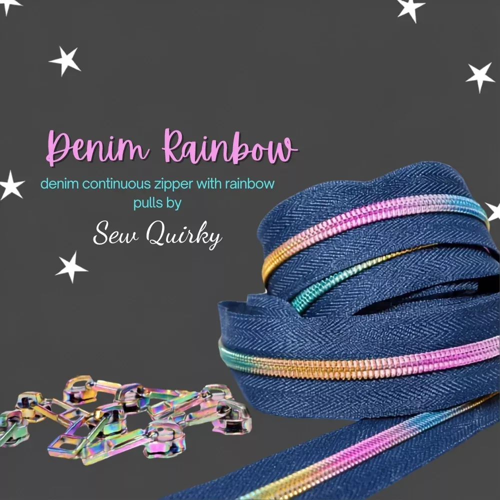 rainbow-denim-zipper-by-sew-quirky Rainbow Denim Zipper by Sew Quirky