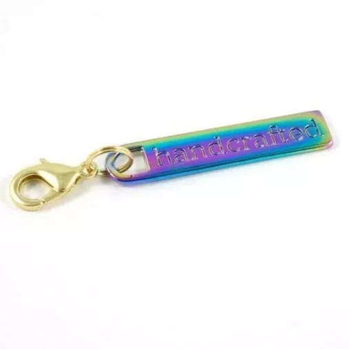 rainbow-iridescent-handcrafted-zipper-pull Rainbow Iridescent "handcrafted" Zipper Pull