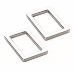 Rect- Ring Flat 1in Nickel 2p