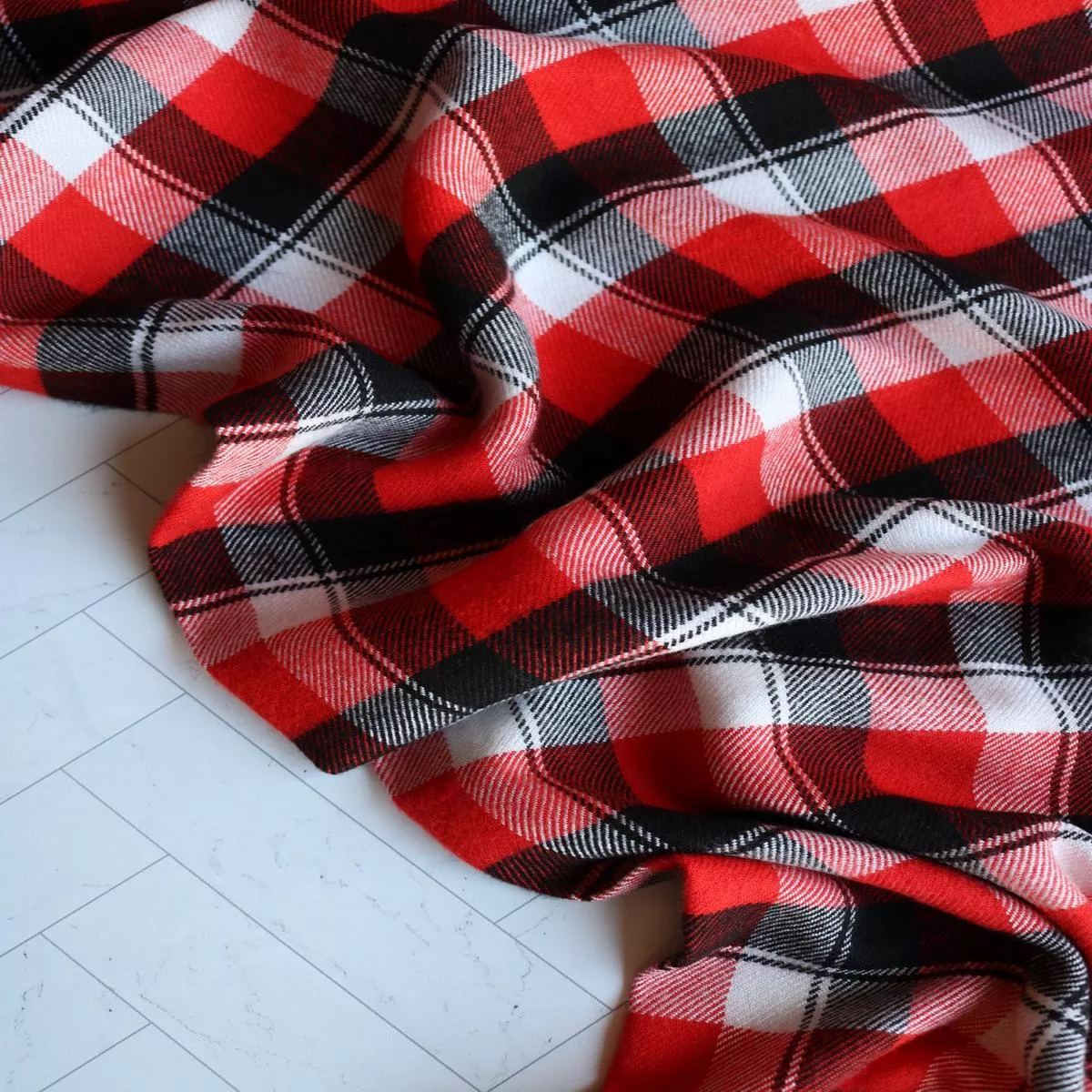 red-plaid-seawool-heavy-flannel-robert-kaufman Red Plaid | Seawool Heavy Flannel | Robert Kaufman