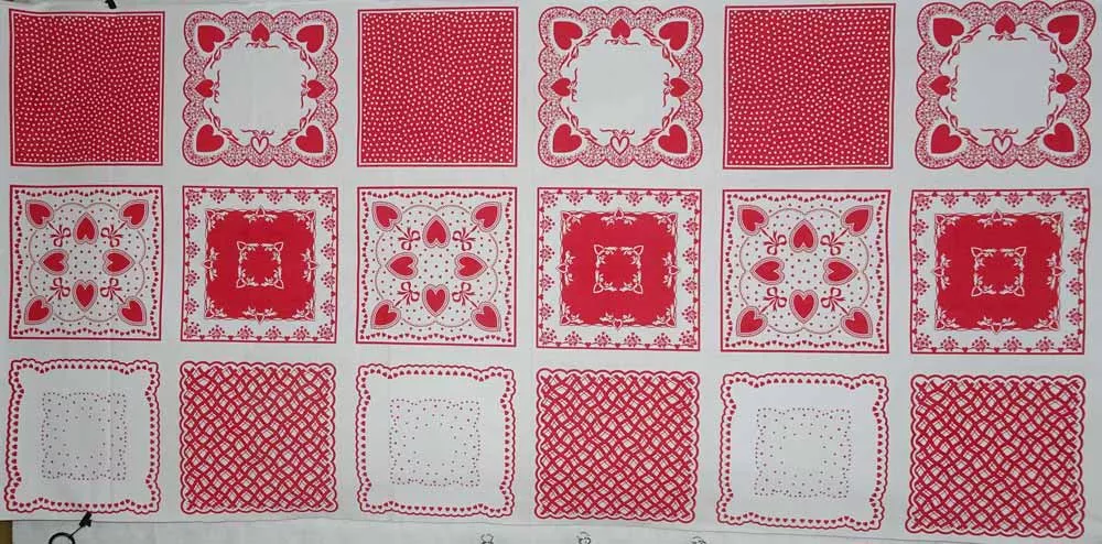 Red Squares Panel