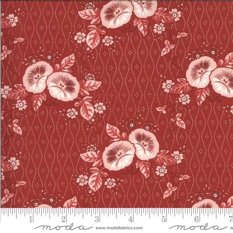 Roselyn Morning Glory Warm Red 14911 12