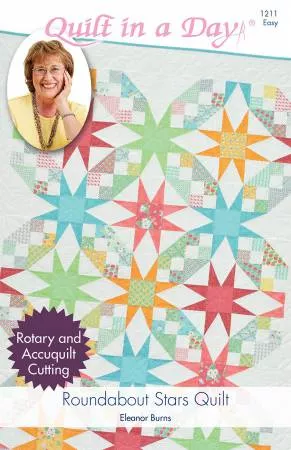 roundabout-starsquilt-in-day Roundabout StarsQuilt In A Day