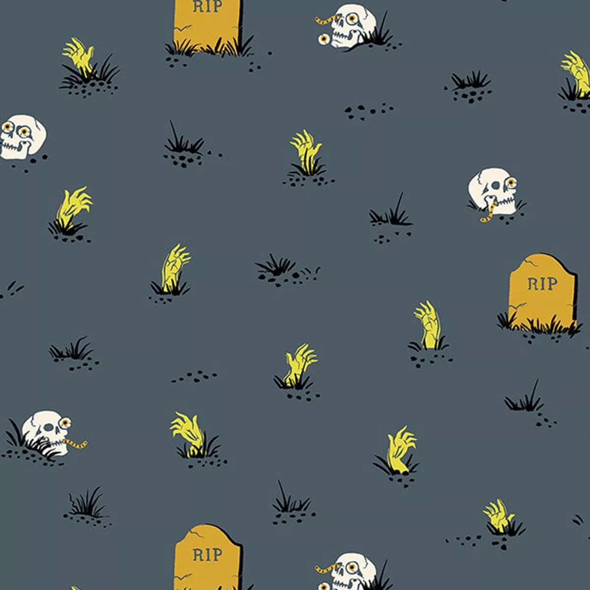 ruby-star-society-tiny-frights-fabric-ruby-star-graveyard-ghostly-rs5122-16g Ruby Star Society Tiny Frights Fabric – Ruby Star Graveyard Ghostly RS5122-16G