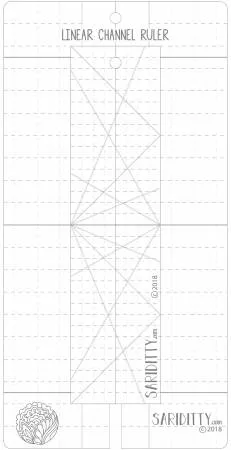 SARIDITTY 2pc Linear Channel Low Shank Ruler Set