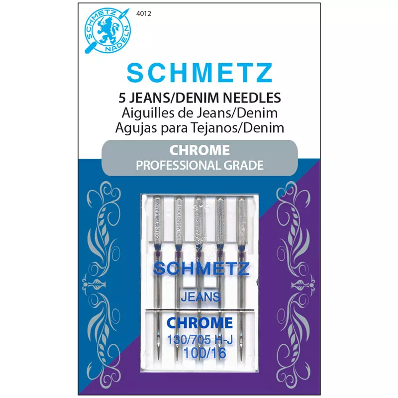 schmetz-chrome-denim-needle-100-16 Schmetz Chrome Denim Needle 100/16