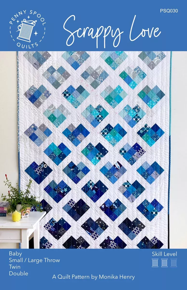 scrappy-love-quilting-pattern-penny-spool-quilts Scrappy Love - Quilting Pattern - Penny Spool Quilts