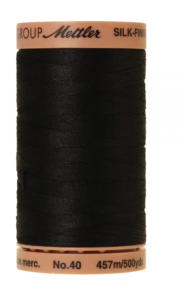 silk-finish-40wt-solid-cotton-thread-500yd-457m-black Silk-Finish 40wt Solid Cotton Thread 500yd/457M Black