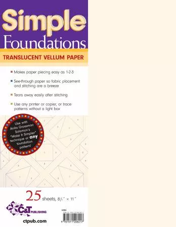 Simple Foundations Translucent Vellum Paper - 10984 by C&T Publishing
