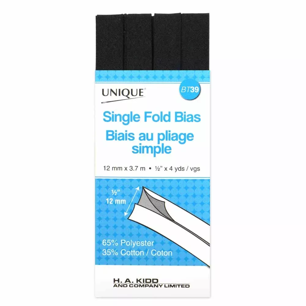 single-fold-bias-12mm-x-3-7m-unique-brand Single Fold Bias - 12mm x 3.7m - Unique Brand