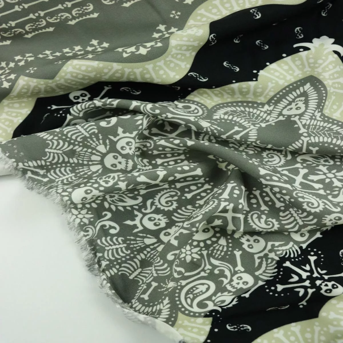 Skulls & Bones Viscose Challis