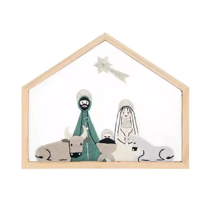 small-nativity-embroidery-kit Small Nativity Embroidery Kit