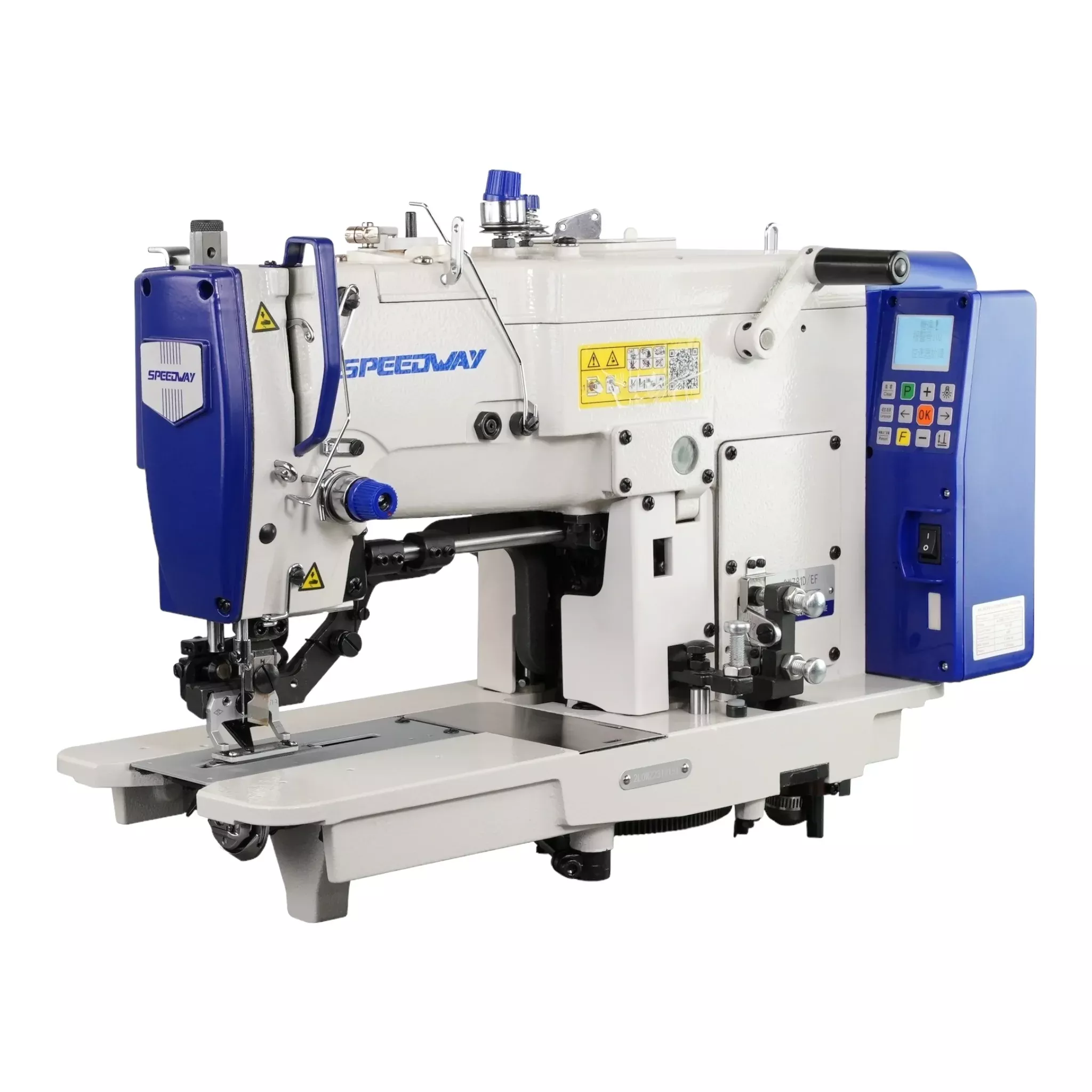 speedway-sw-781-d-mechanical-digital-buttonhole-sewing-machine-complete-setup-ta SPEEDWAY SW 781 D – Mechanical Digital Buttonhole Sewing Machine – Complete Setup, Table & Stand Included