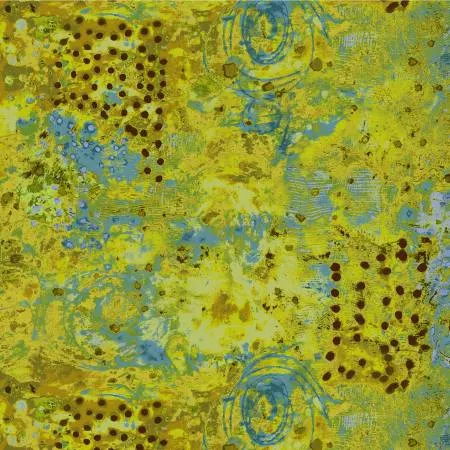 Spotted Graffiti Land & Pond, High Density Cotton