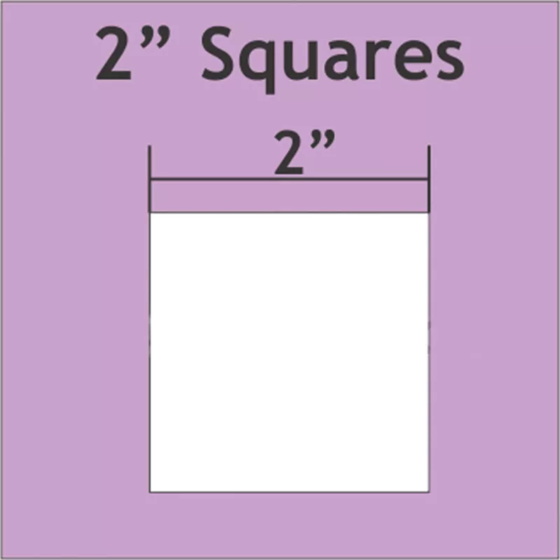 Square 2" 50ea Paper Pieces