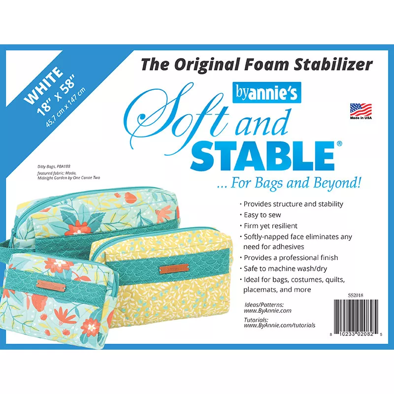 SS2018 By Annie Soft & Stable HALF YARD 18x58 White