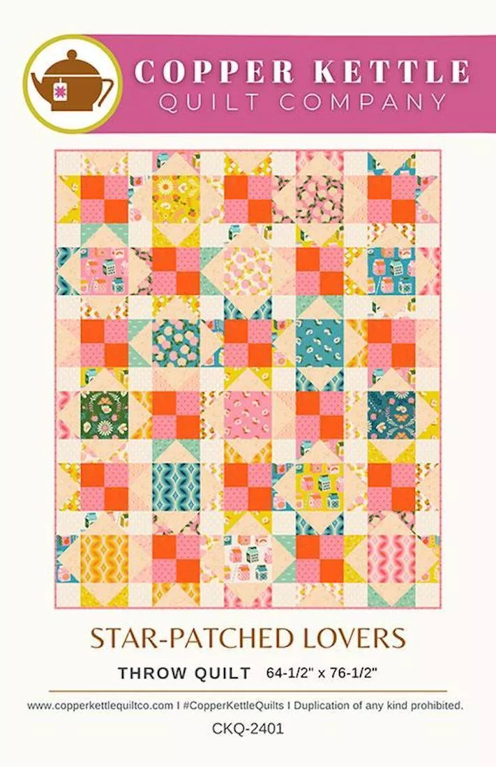 star-patched-lovers-quilt-pattern-by-copper-kettle Star-Patched Lovers Quilt Pattern by Copper Kettle