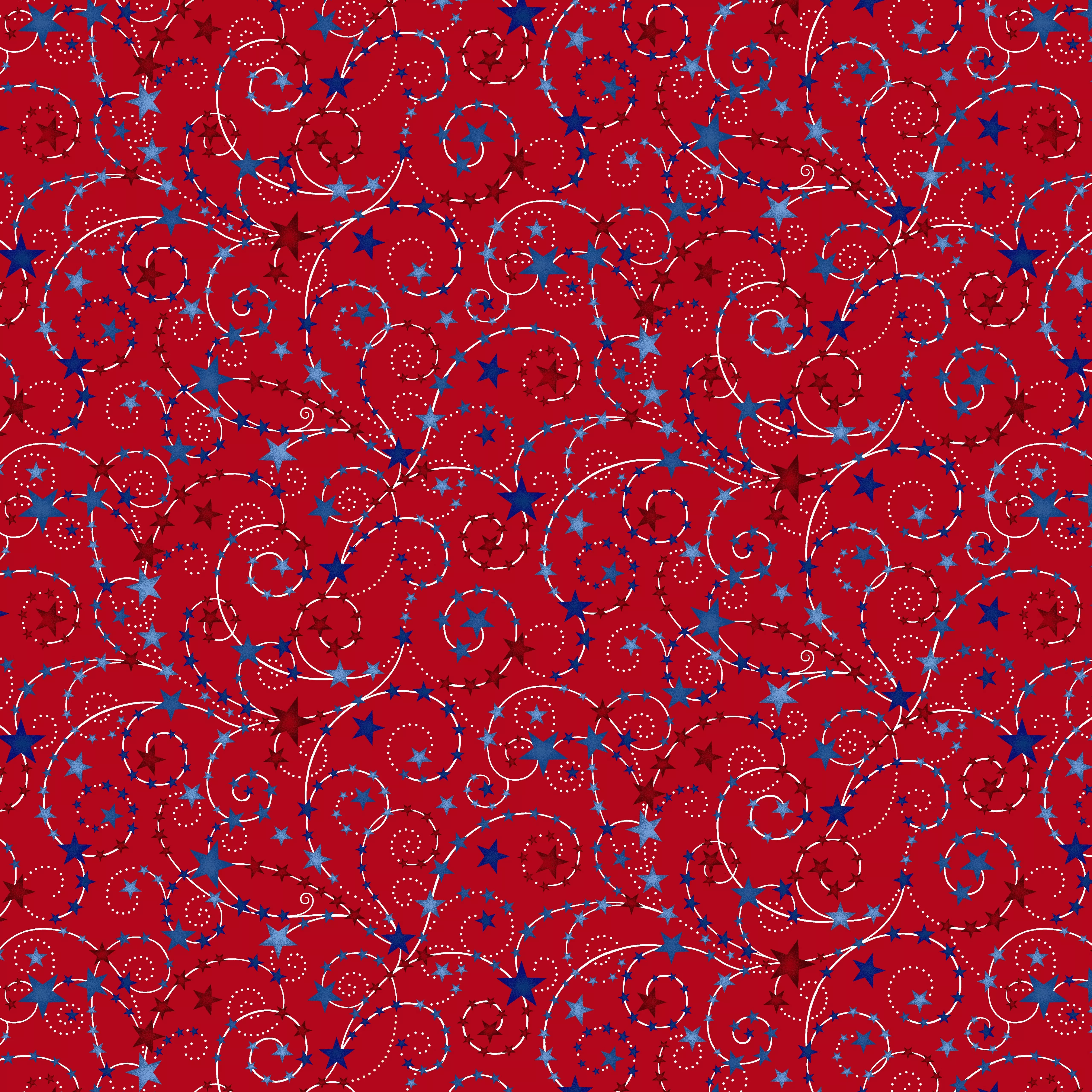 Star Spangled 108" wide back3000W-88 Red