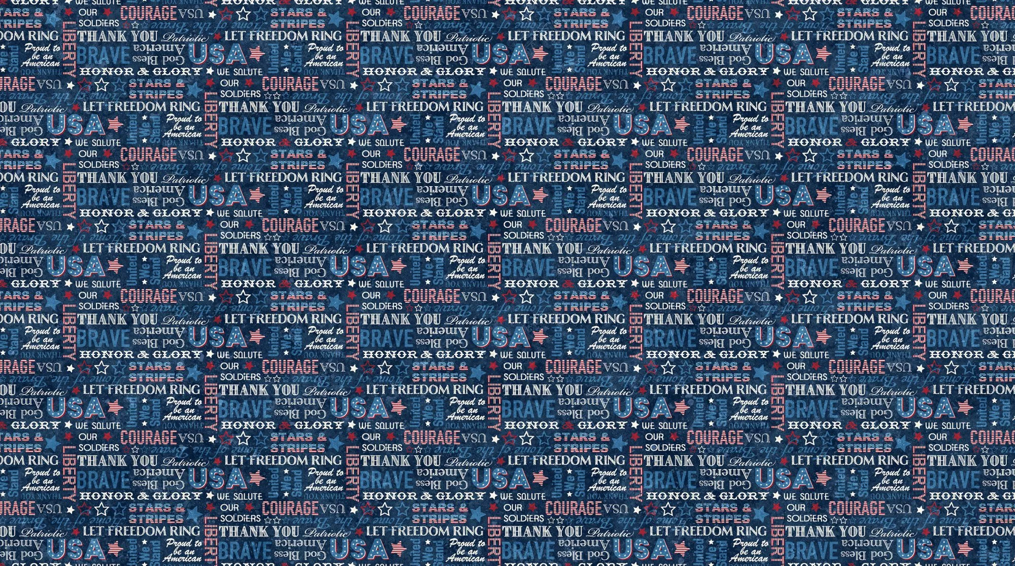 Stars and Stripes 12 - Patriotic Words