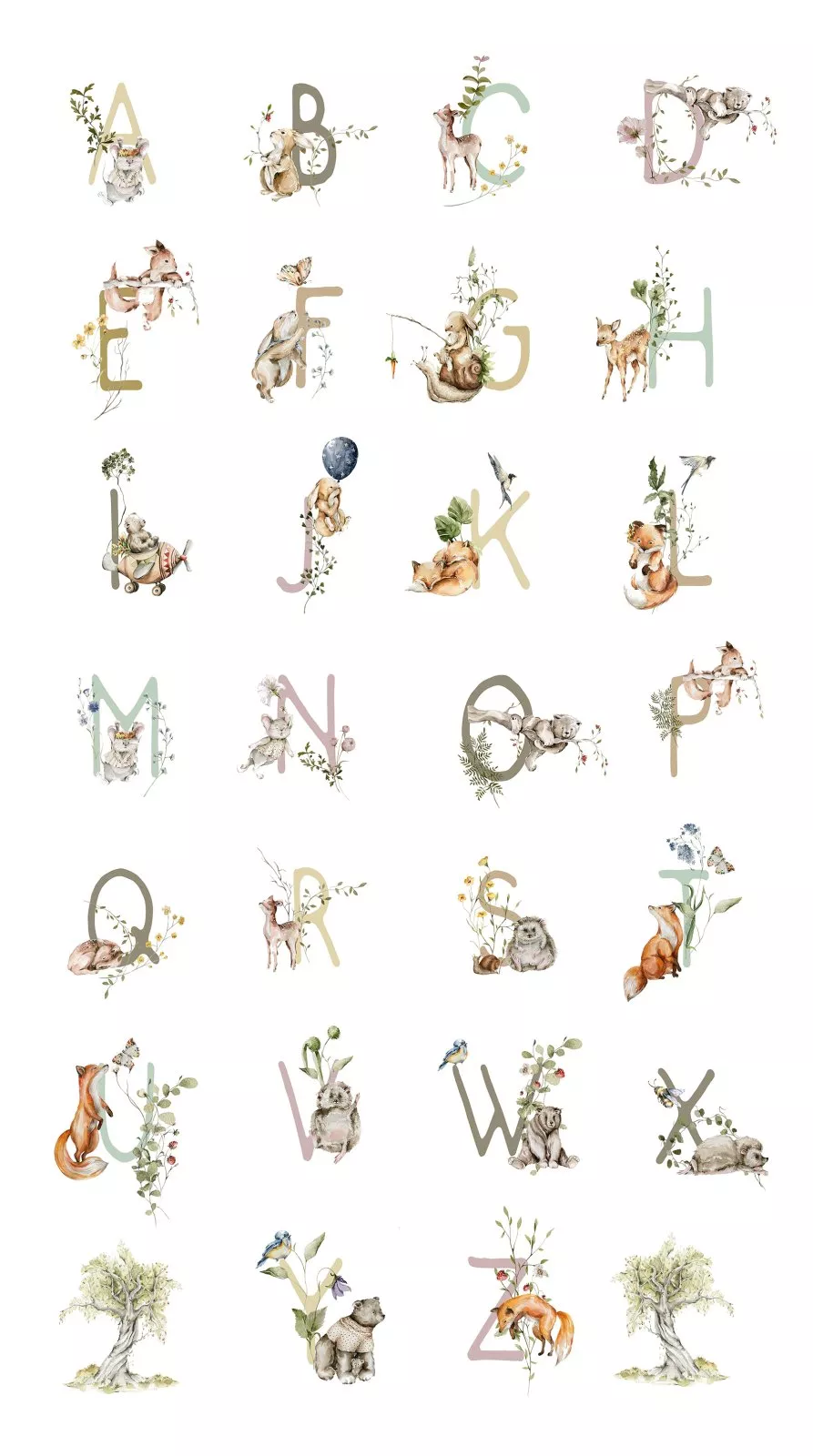 story-book-alphabet-panel-in-white-figo-fabrics Story Book | Alphabet Panel in White | Figo Fabrics