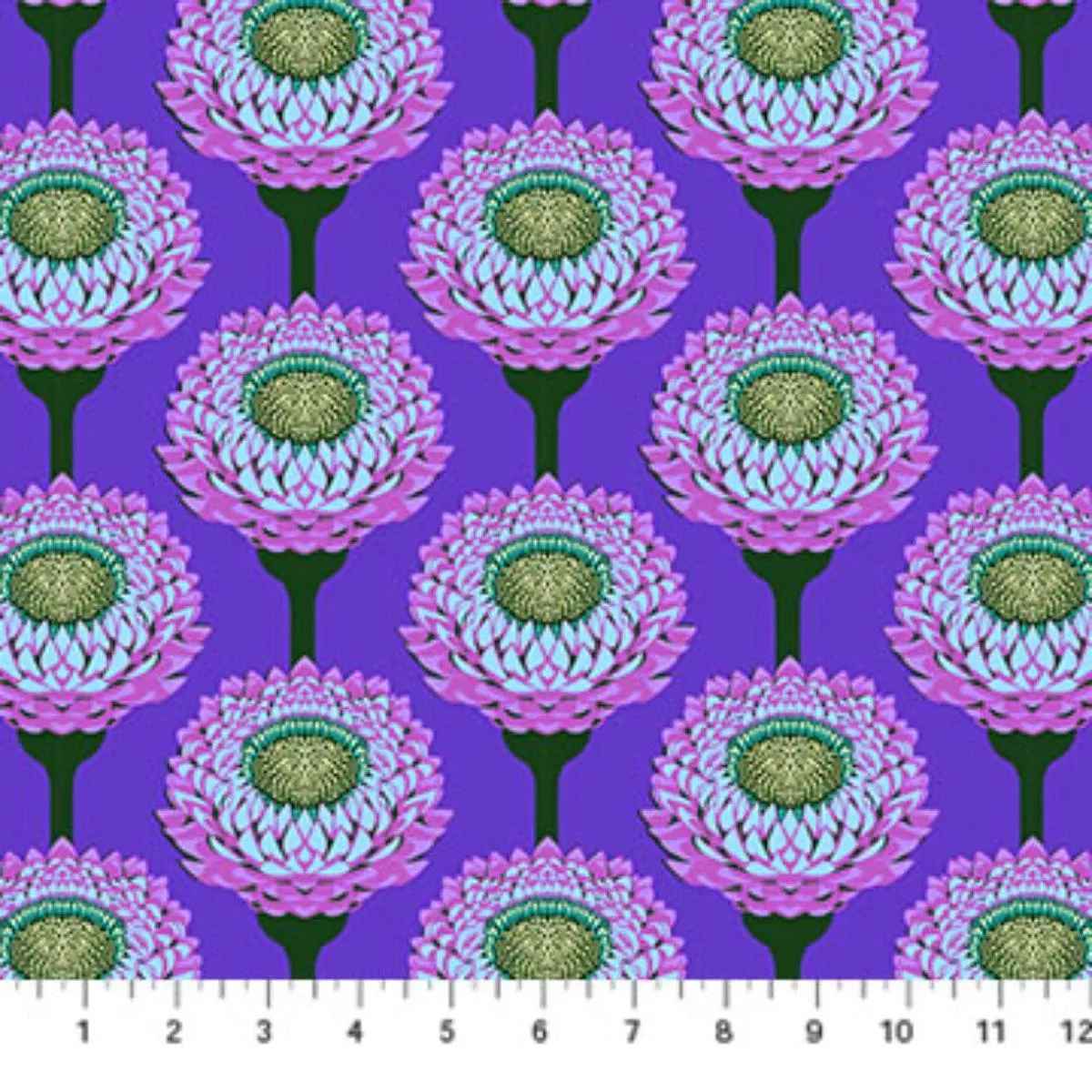 straw-flower-periwinkle-by-anna-maria-textiles Straw Flower Periwinkle by Anna Maria Textiles