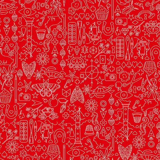Sun Print 2019 Collection Hearts A-9036-O