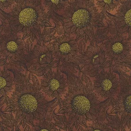 sunflowers-in-tonal-walnut Sunflowers in Tonal Walnut