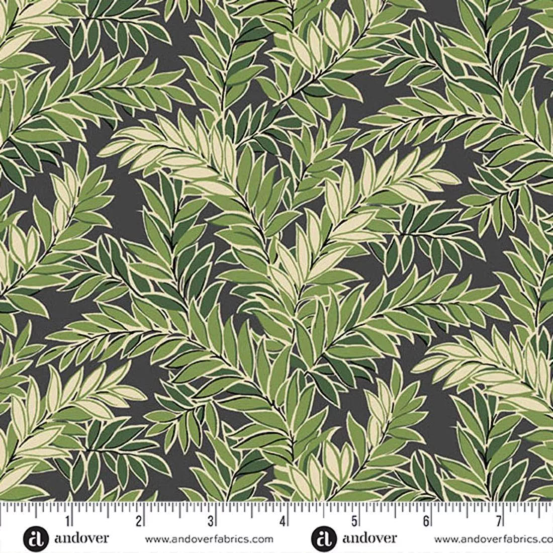 Tangle Black by Makower UK