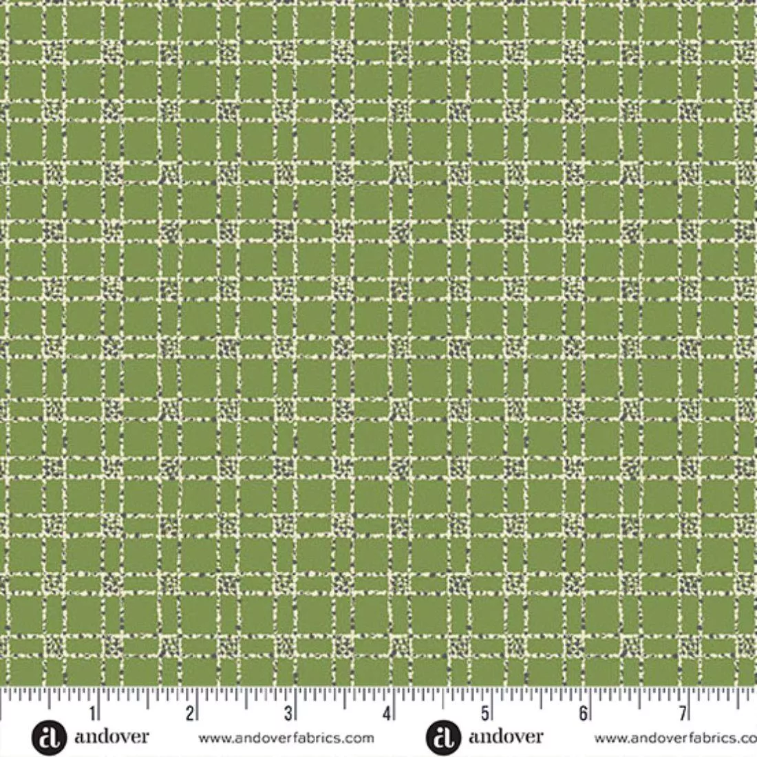 Tartan Green by Makower UK