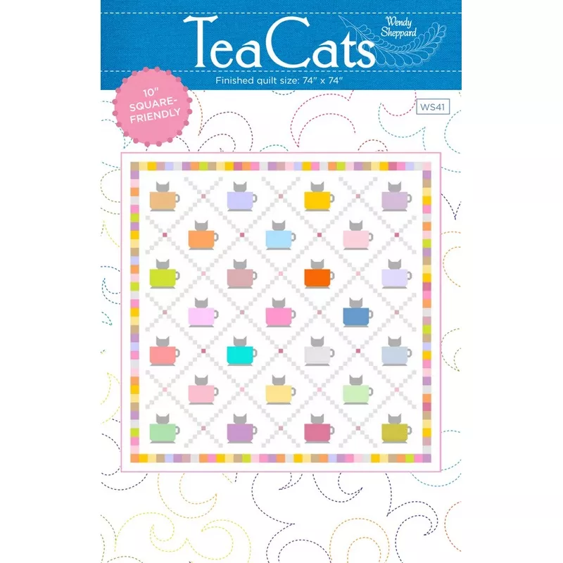 tea-cats-quilt-pattern-by-wendy-sheppard Tea Cats Quilt Pattern by Wendy Sheppard