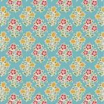 Tilda Farm Flowers-Teal