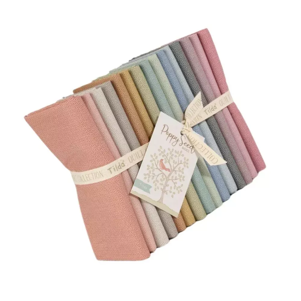 Tilda Poppy Basics Fat Eighth Bundle