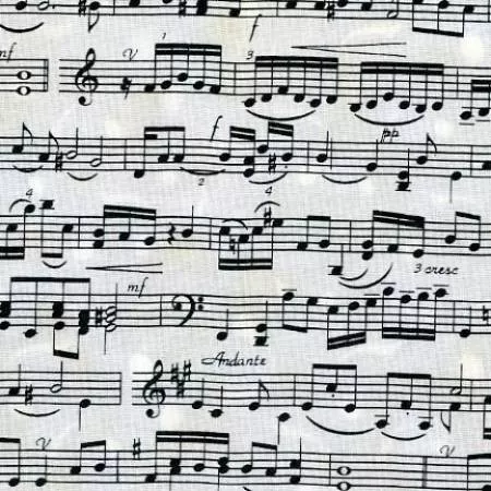 Timeless Treasures MUSIC-C1693 CREAM Music Sheet Notes