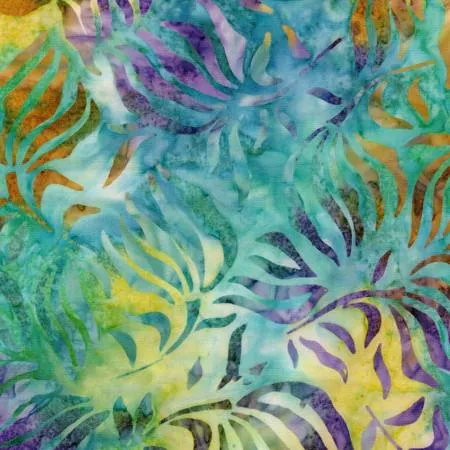 Timeless TreasuresTONGA-B8762 Amalfi Large Abstract Thin Leaves Batik