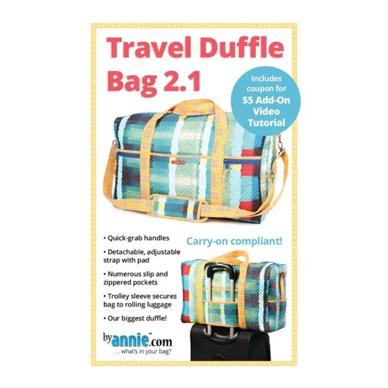 travel-duffle-bag-2-1-bag-pattern-by-annie Travel Duffle Bag 2.1 - Bag Pattern - by annie