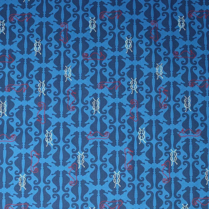 True Blue Sea - 45" - 100% cotton