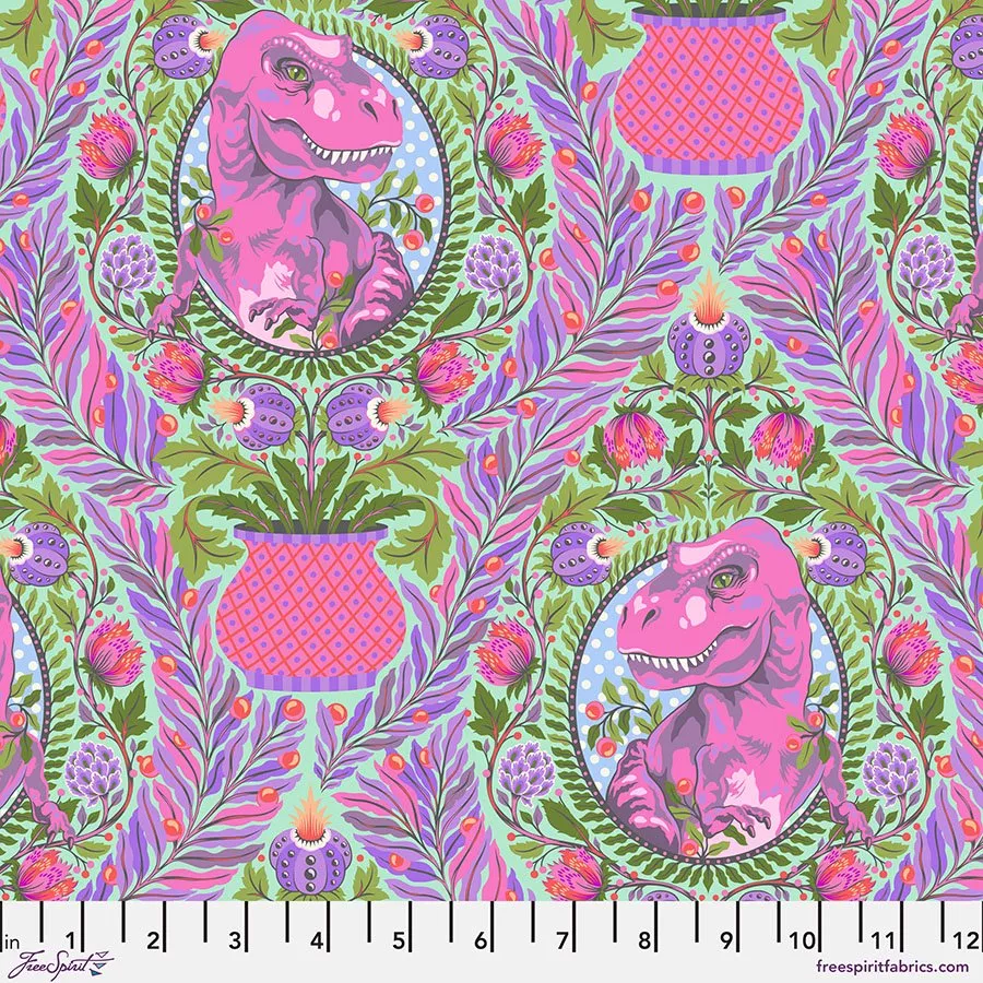 Tula Pink Roar! Tree Rex - Mist