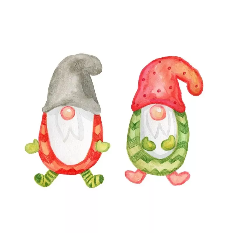 two-cute-chevron-gnomes-fabric-panel Two Cute Chevron Gnomes Fabric Panel