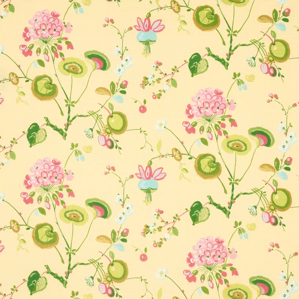 VASILY LINEN GREEN AND YELLOW