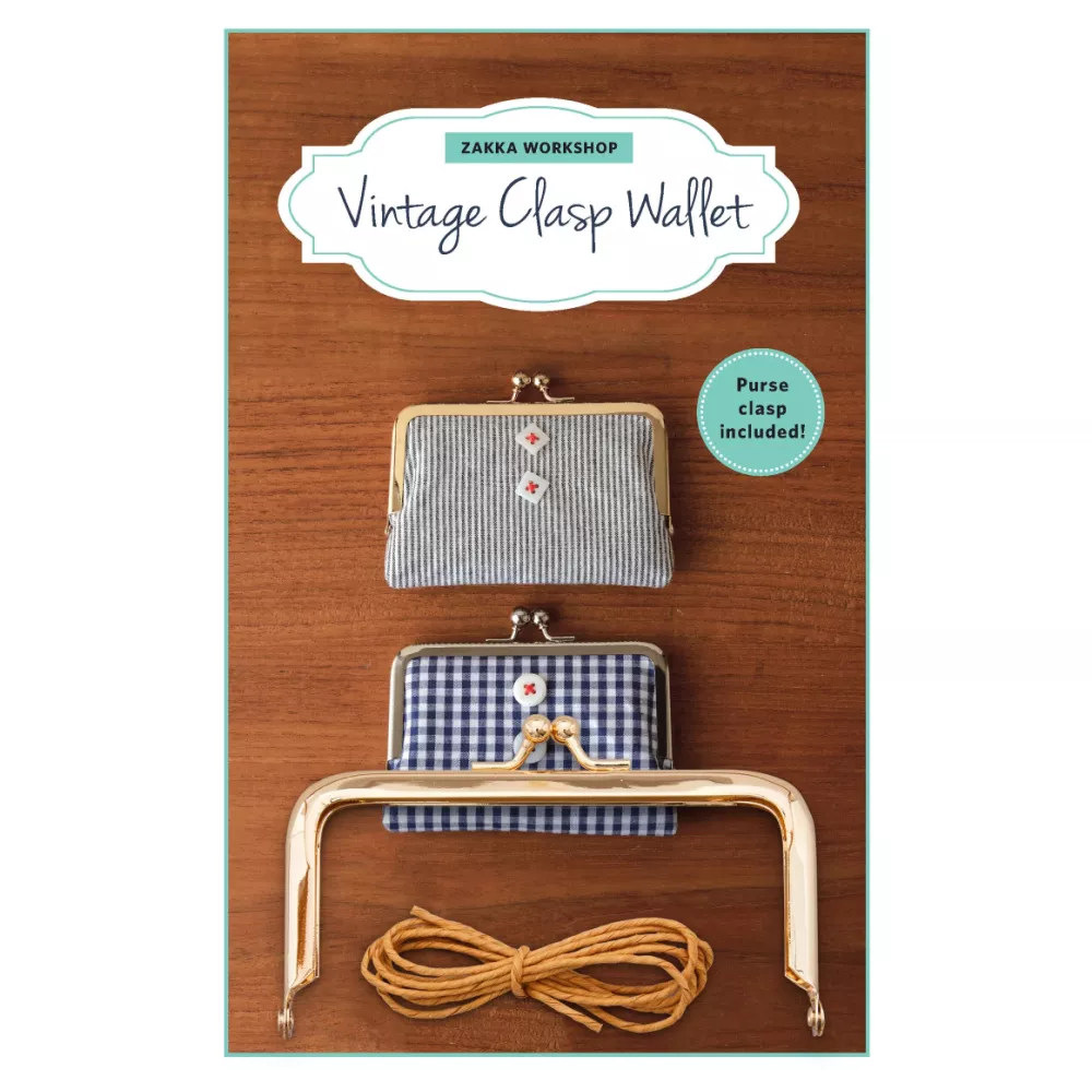 vintage-clasp-wallet-pattern-hardware-kit Vintage Clasp Wallet, Pattern and Hardware Kit
