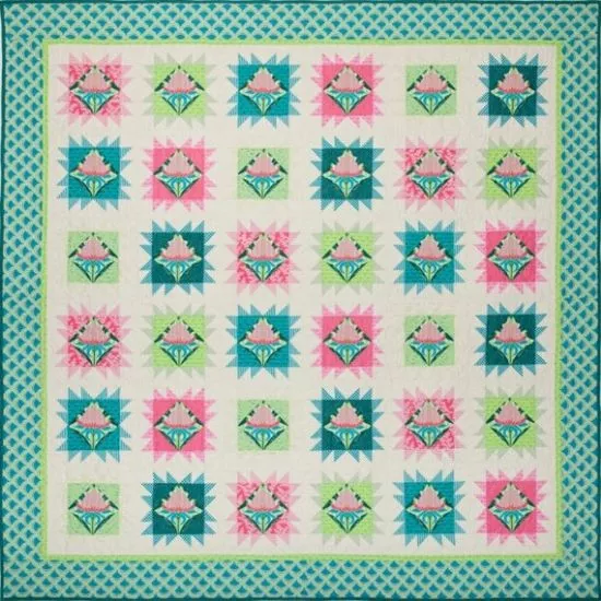 waratah-crowns-quilt-pattern Waratah Crowns Quilt Pattern