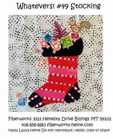 Whatevers! #49 Stocking Collage Pattern w/ Fabric