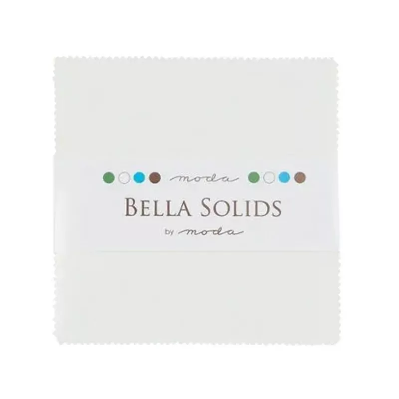 White Bella Solids Charm Pack Precuts