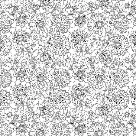 White Paisley Doodles