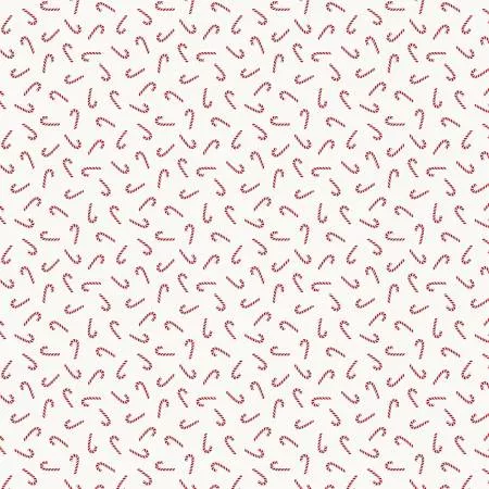 White/Silver Candy Canes w/Metallic Christmas